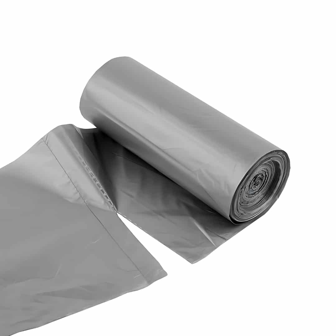 Einfaches abreißen.zip - 6 Müllbeutel 30 Liter – 50x60 cm, 18 µ | Reißfest & stabil | Grau – Bild 2