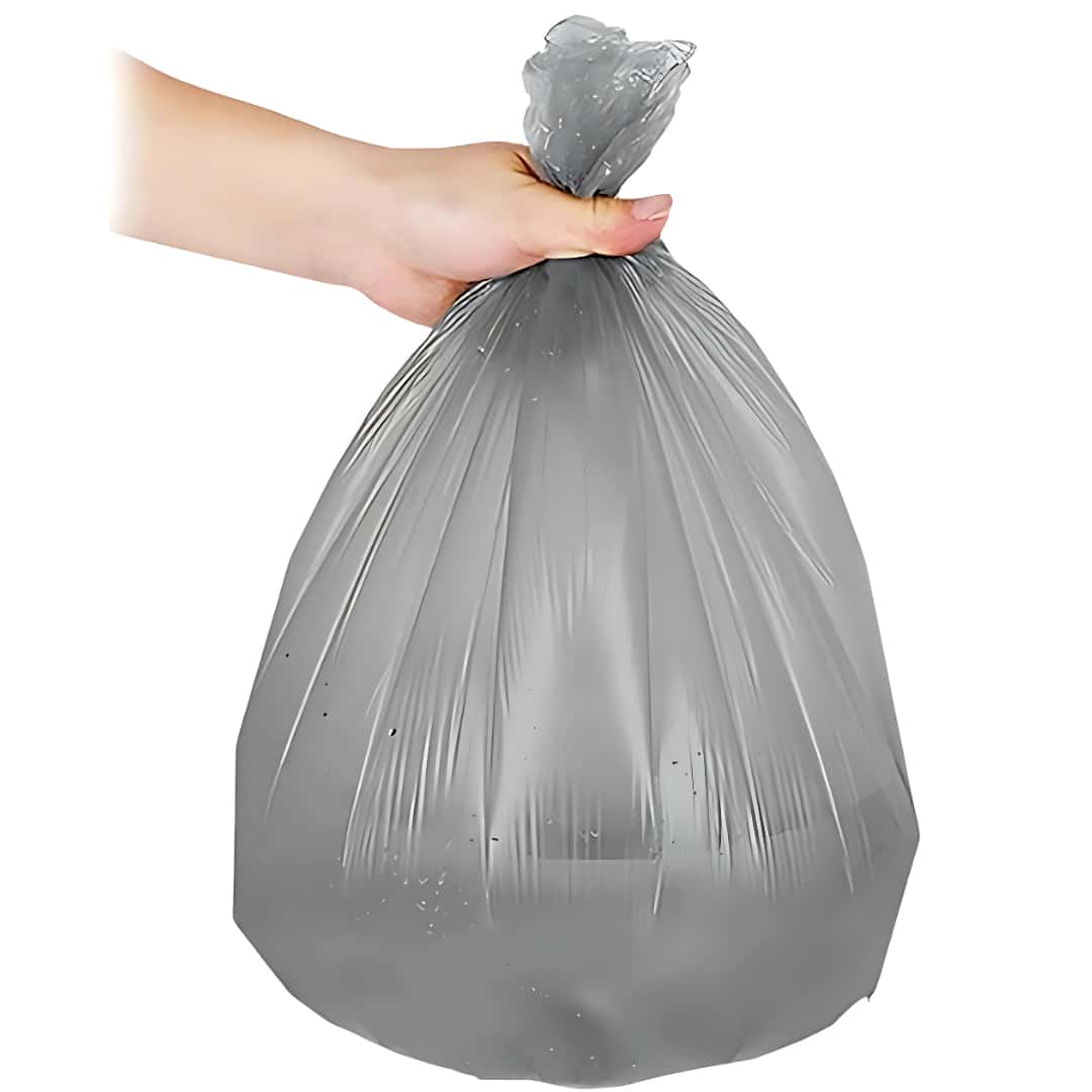 Einfaches abreißen.zip - 7 Müllbeutel 30 Liter – 50x60 cm, 18 µ | Reißfest & stabil | Grau – Bild 3