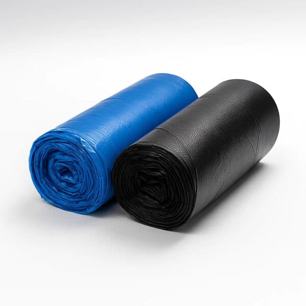 Müllbeutel 120 Liter | 70x110 cm | Schwarz oder Blau | 30 µ – Reißfeste Abfallsäcke für Industrie & Haushalt