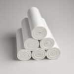 Müllbeutel 60 Liter – 62x72 cm, 18 µ | Weiß | Reißfest & hygienisch